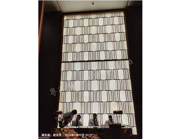 入戶大堂背景墻不銹鋼屏風